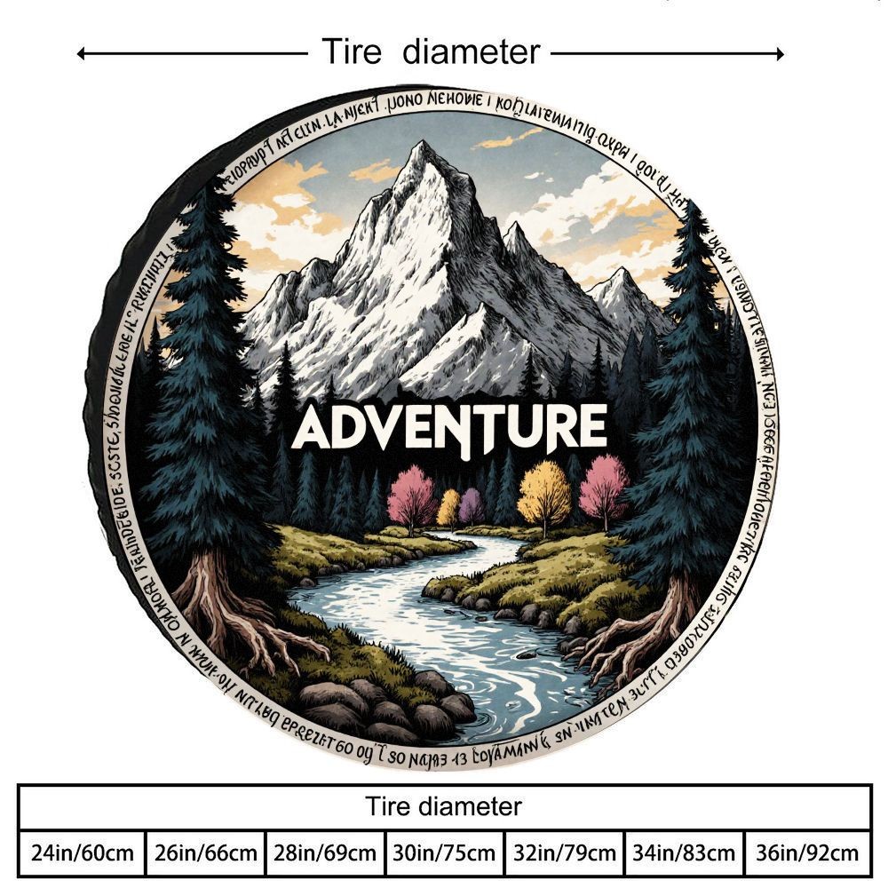 Outdoor Camping Vehicle - Vintage Outdoor Adventure Scenery Print Bandenhoes