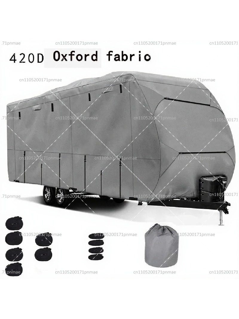 Outdoor Camping Wallpaper - Waterdichte Oxford-doek camperhoes voor buitenkamperen, aanhangerhoes