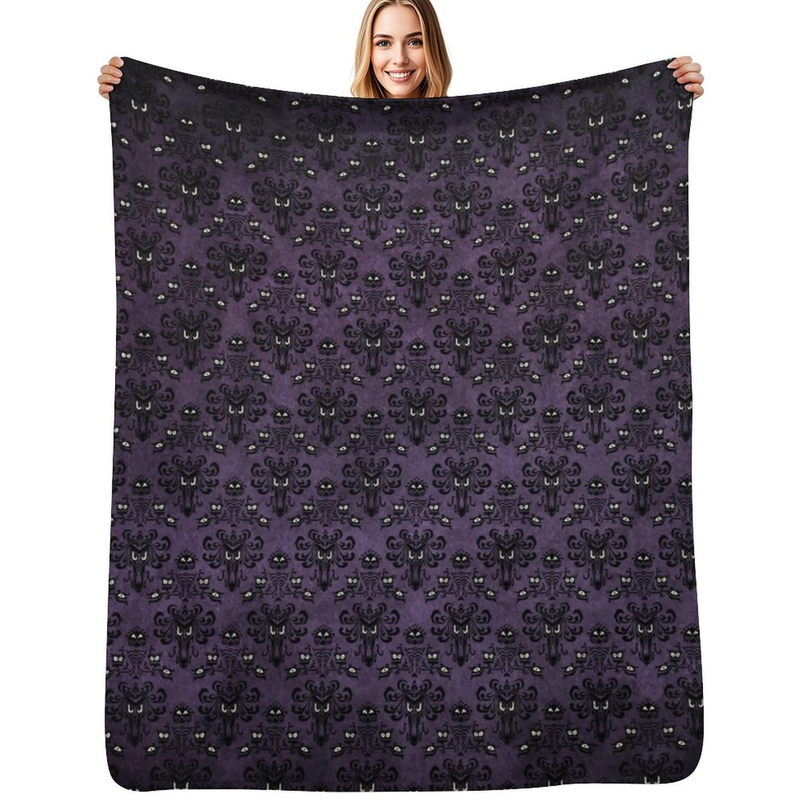 Outdoor Camping Wallpaper - Haunted Mansion Wallpaper Throw Deken Outdoor