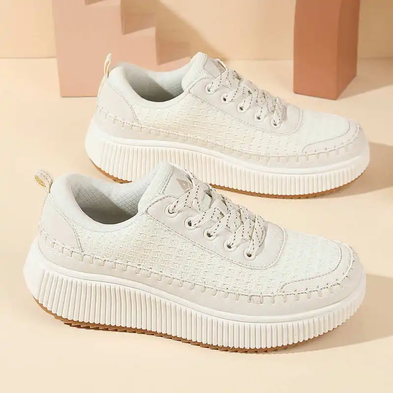 Outdoor Camping Light Ideas - Bruine schoenen Dames Flats Herfstlaarzen Sneakers