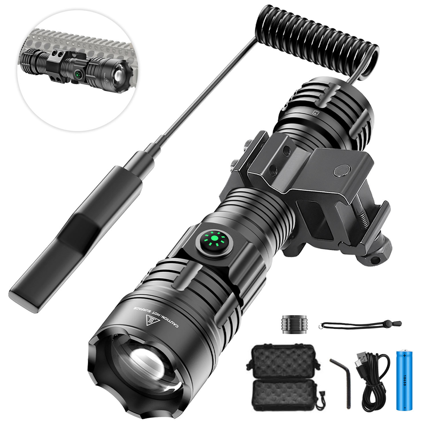 Outdoor Camping Glamping Share - LED-zaklamp Tactische Night Scout Jachtlichten Set