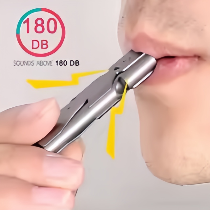 Outdoor Camping Youtube - Dubbele buis hoge decibel overlevingsfluit sleutelhanger