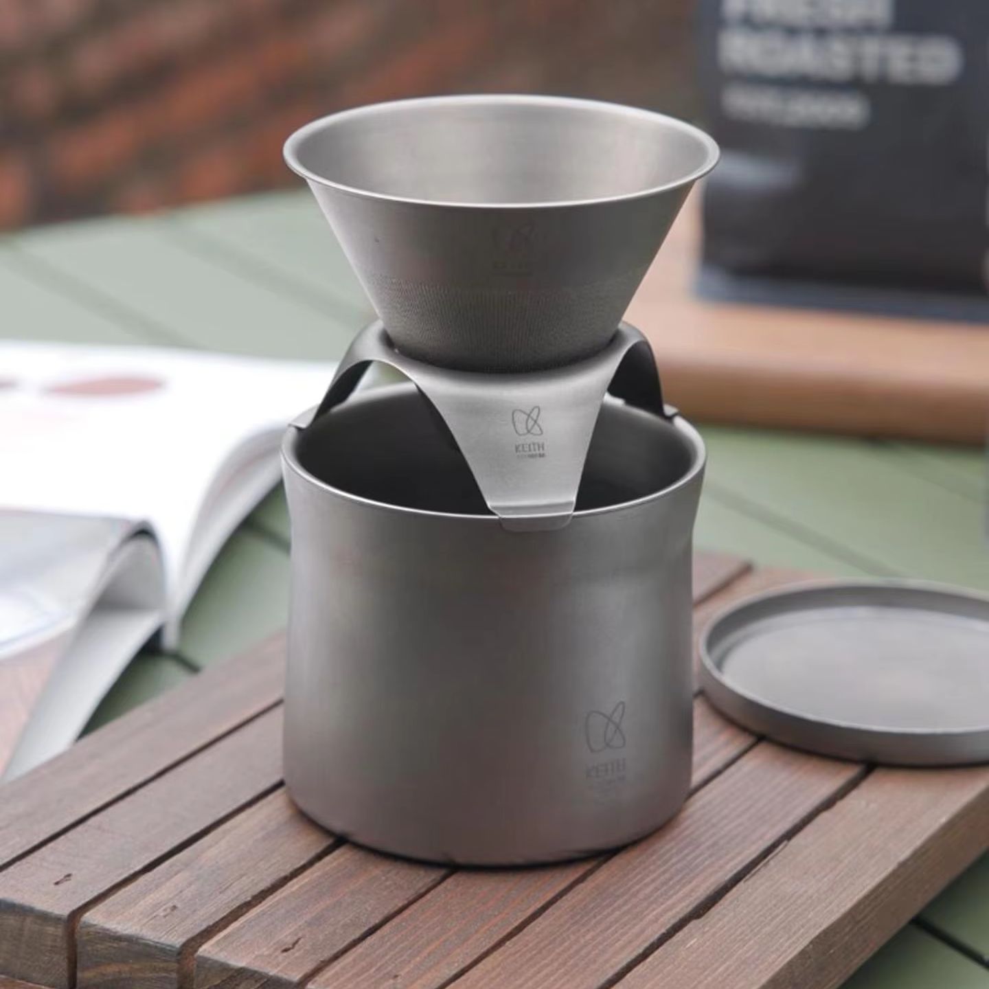 Outdoor Camping Wallpaper - KEITH Titanium Hand Drip Koffie Set