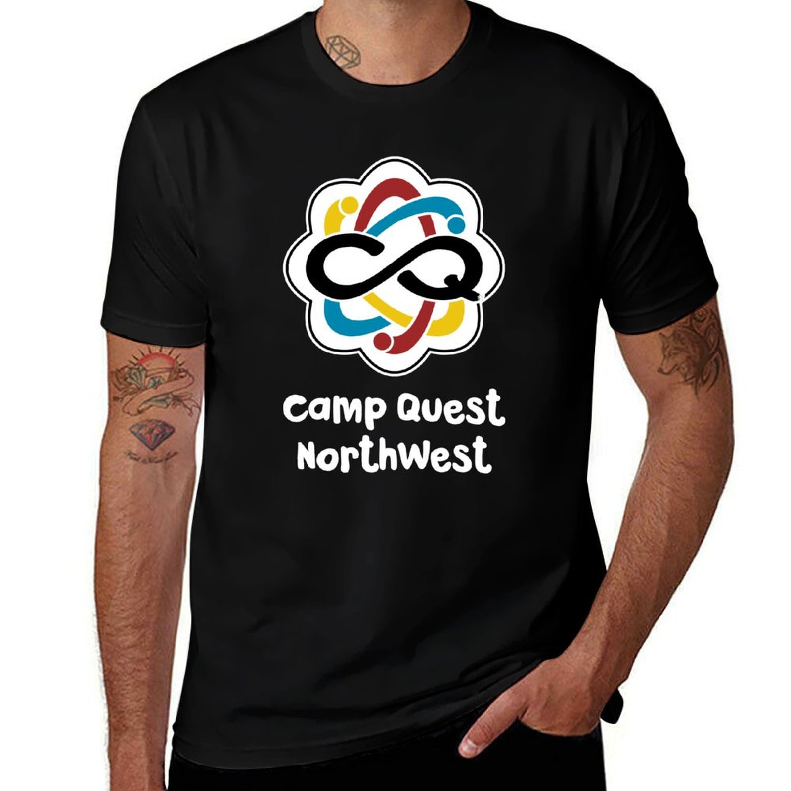 Quest Outdoor Camping - Camp Quest NorthWest Logo T-shirt Zonwerende