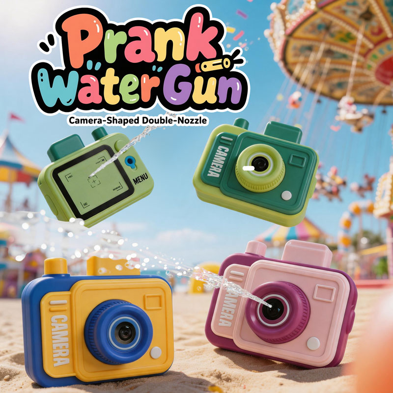 Outdoor Camping Games For Kids - Dubbelzijdig waterpistool Camera Water Prank Gun