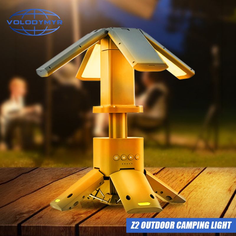 Outdoor Camping Youtube - VOLODYMYR LED-kampeerlamp met hoog lumen, telescopisch