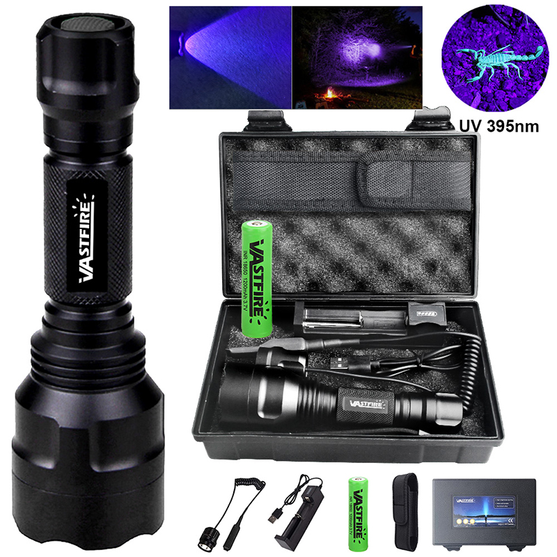 Outdoor Camping Glamping Share - Hoge-vermogen LED UV-zaklampset 395NM/ Blauwlichtzaklamp 1