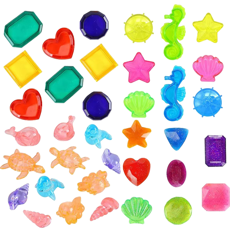 Outdoor Camping Games For Kids - Kinderen Gekleurde Plastic Gem Speelgoed Duikspellen