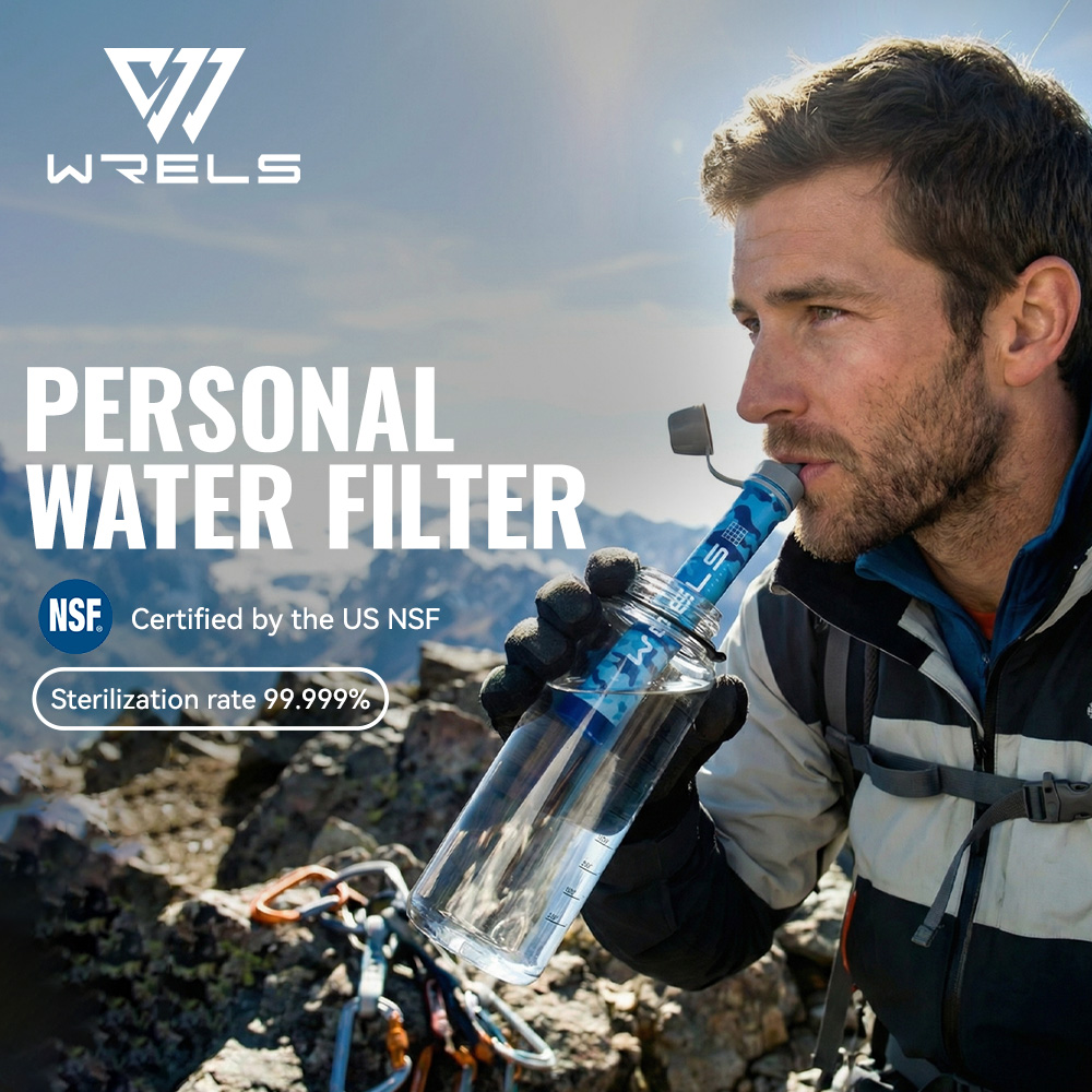 Outdoor Camping Direct - WRELS Outdoor draagbare waterfilterset Campingwaterzuiveraar voor