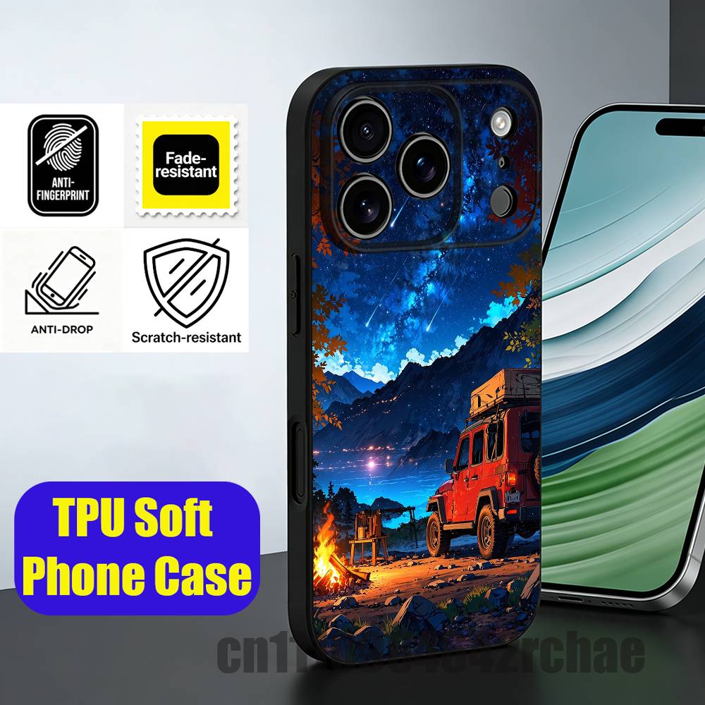 Telefoonhoesje van siliconen v - Outdoor Camping Wallpaper recensie en prijs