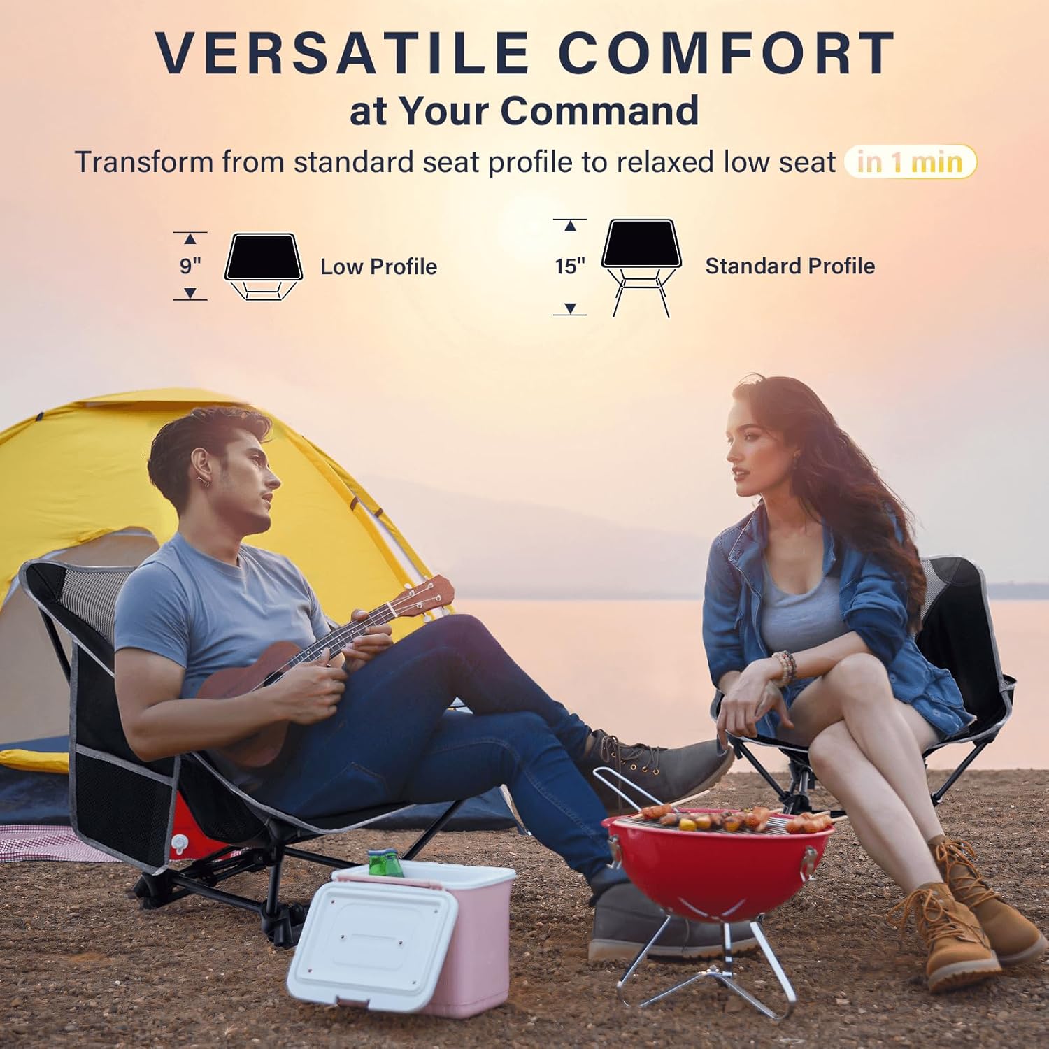 Lichtgewicht campingstoel, cam - Outdoor Chair Camping recensie en prijs