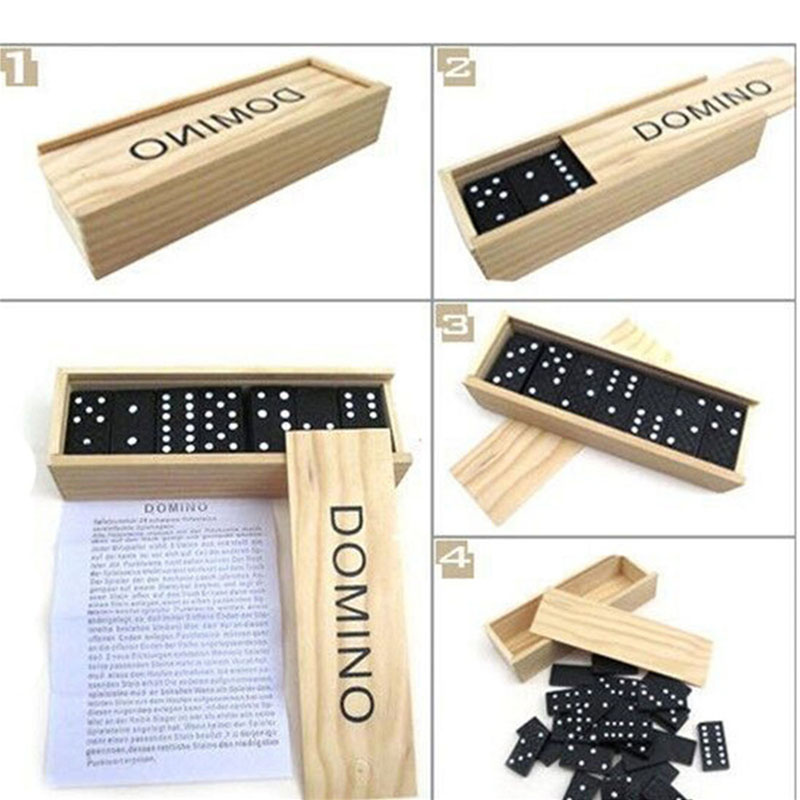 28 stks/set Houten Domino Bord - Outdoor Camping Games For Kids recensie en prijs