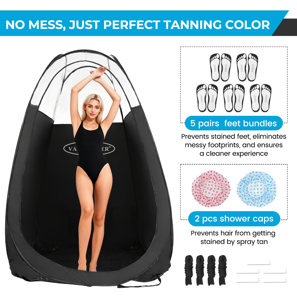 Zwarte Spray Tanning Tent, Dra - Outdoor Camping Toilet Tent recensie en prijs