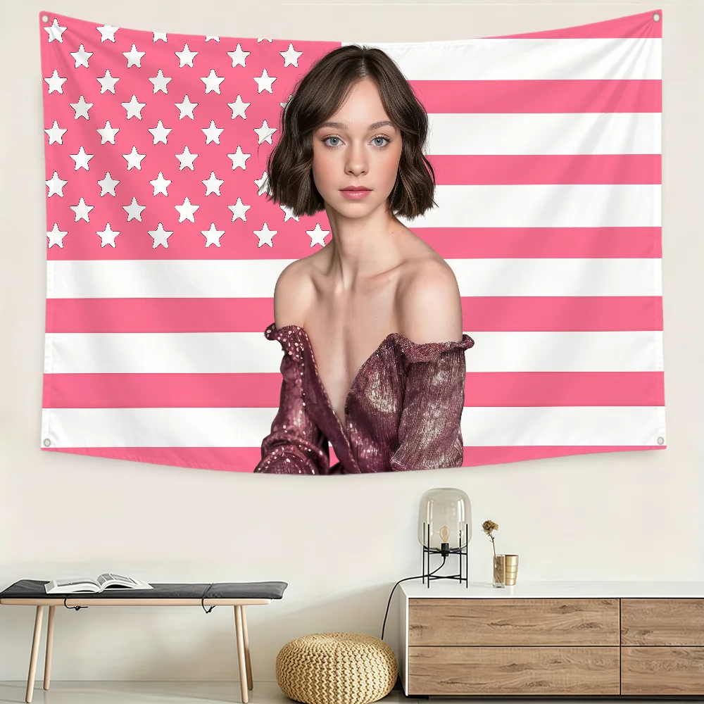 Acteur E-Emma Myers Vlag Polye - Outdoor Camping Wallpaper recensie en prijs
