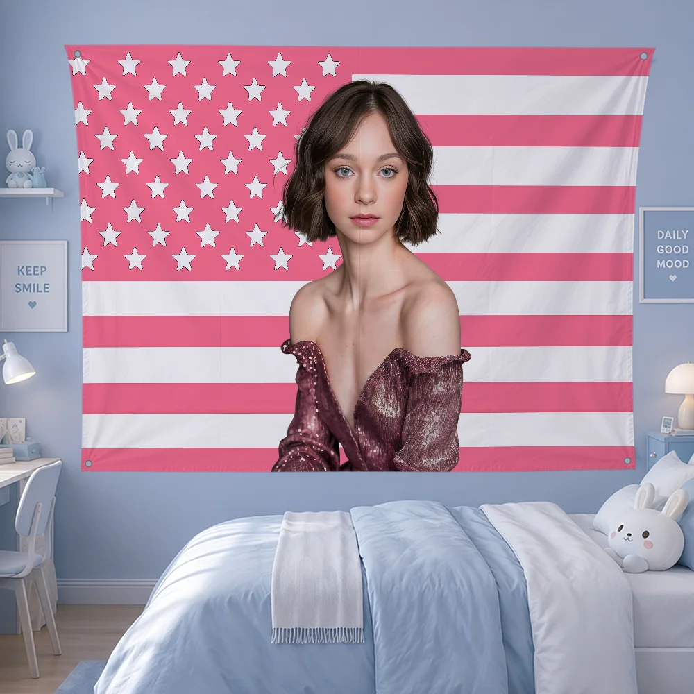 Acteur E-Emma Myers Vlag Polye - Outdoor Camping Wallpaper recensie en prijs