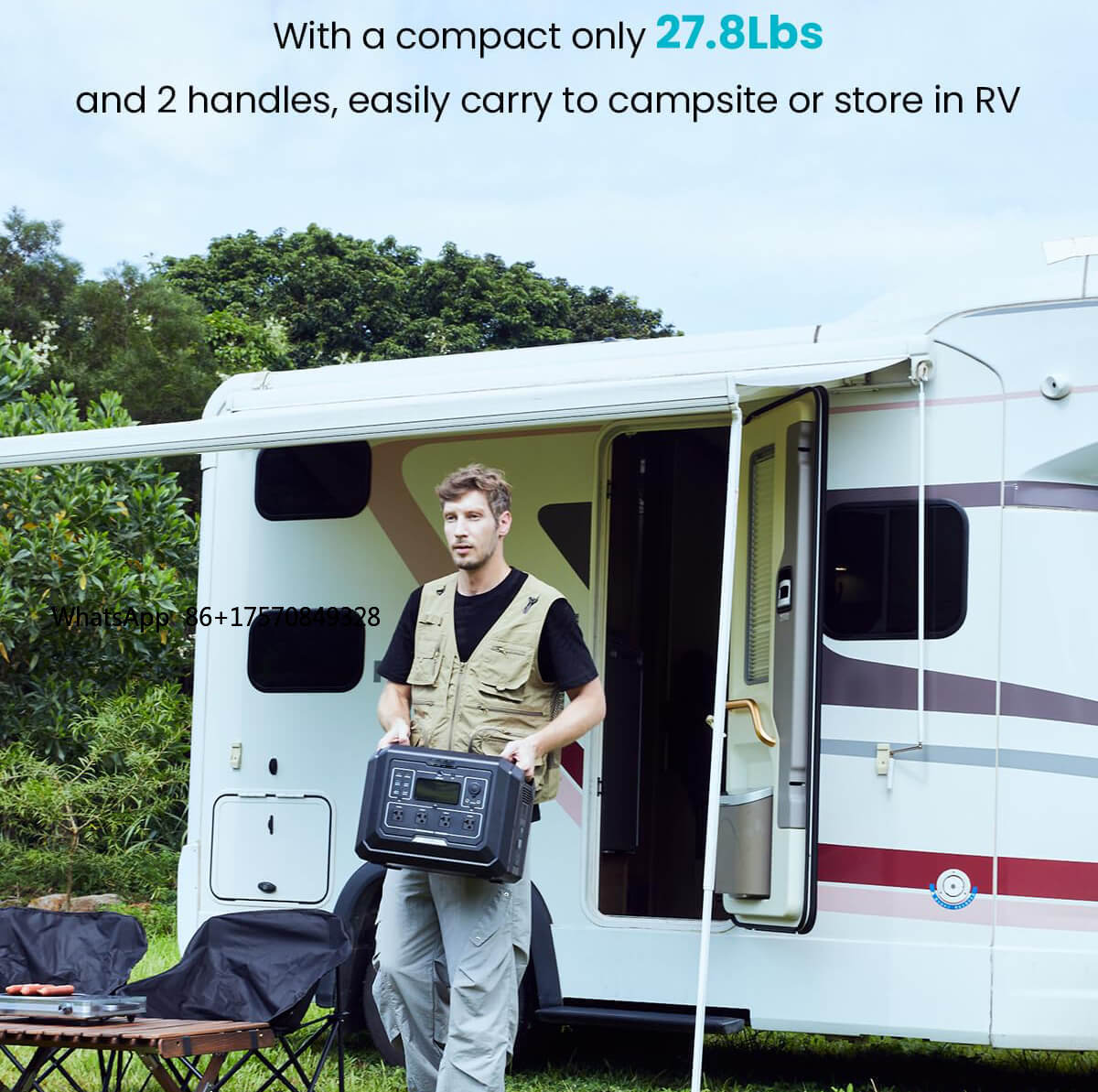 LiFePO4 Batterij 2kW Output Dr - Portable Power Station recensie en prijs