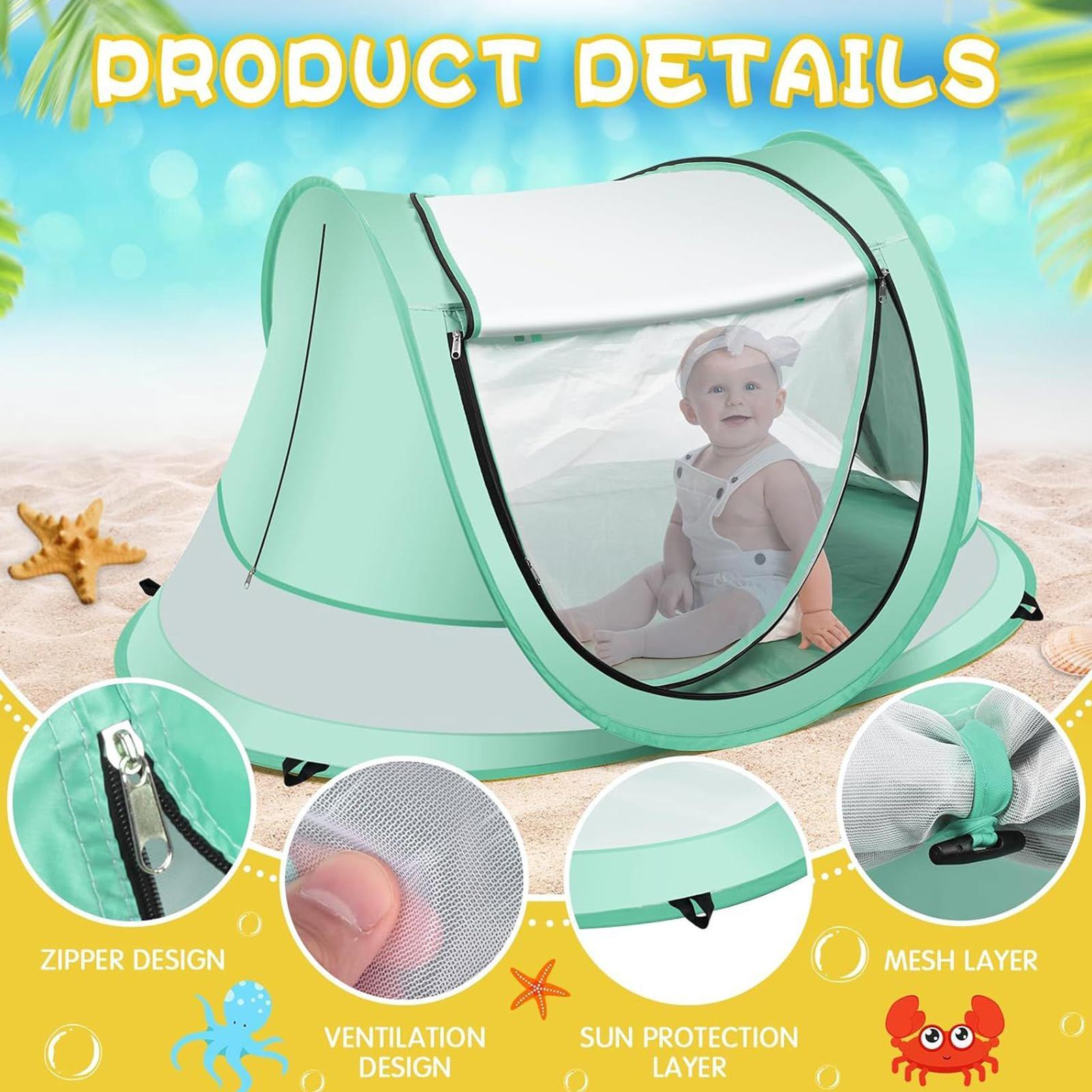 Strandtent voor kinderen UPF 5 - Outdoor Camping Games For Kids recensie en prijs