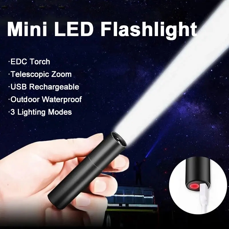 Mini Telescopische Zoom Zaklam - Outdoor Camping Items recensie en prijs