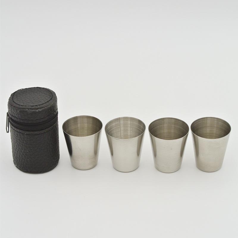 4 stuks 30 ml roestvrijstalen  - Outdoor Camping Gear Brands recensie en prijs