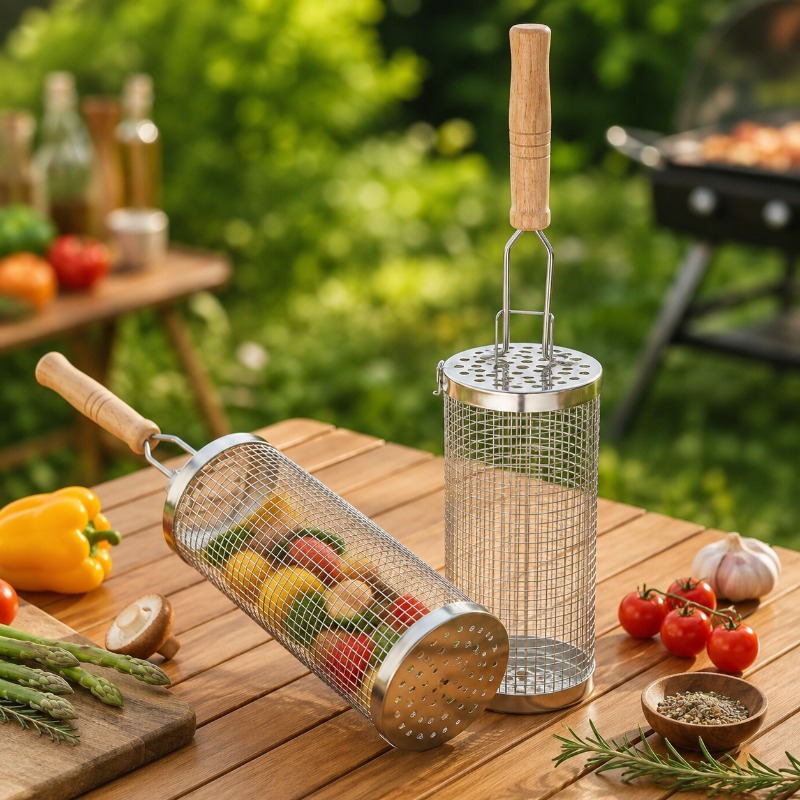 Ronde barbecue grillmandset va - Outdoor Camping Youtube recensie en prijs