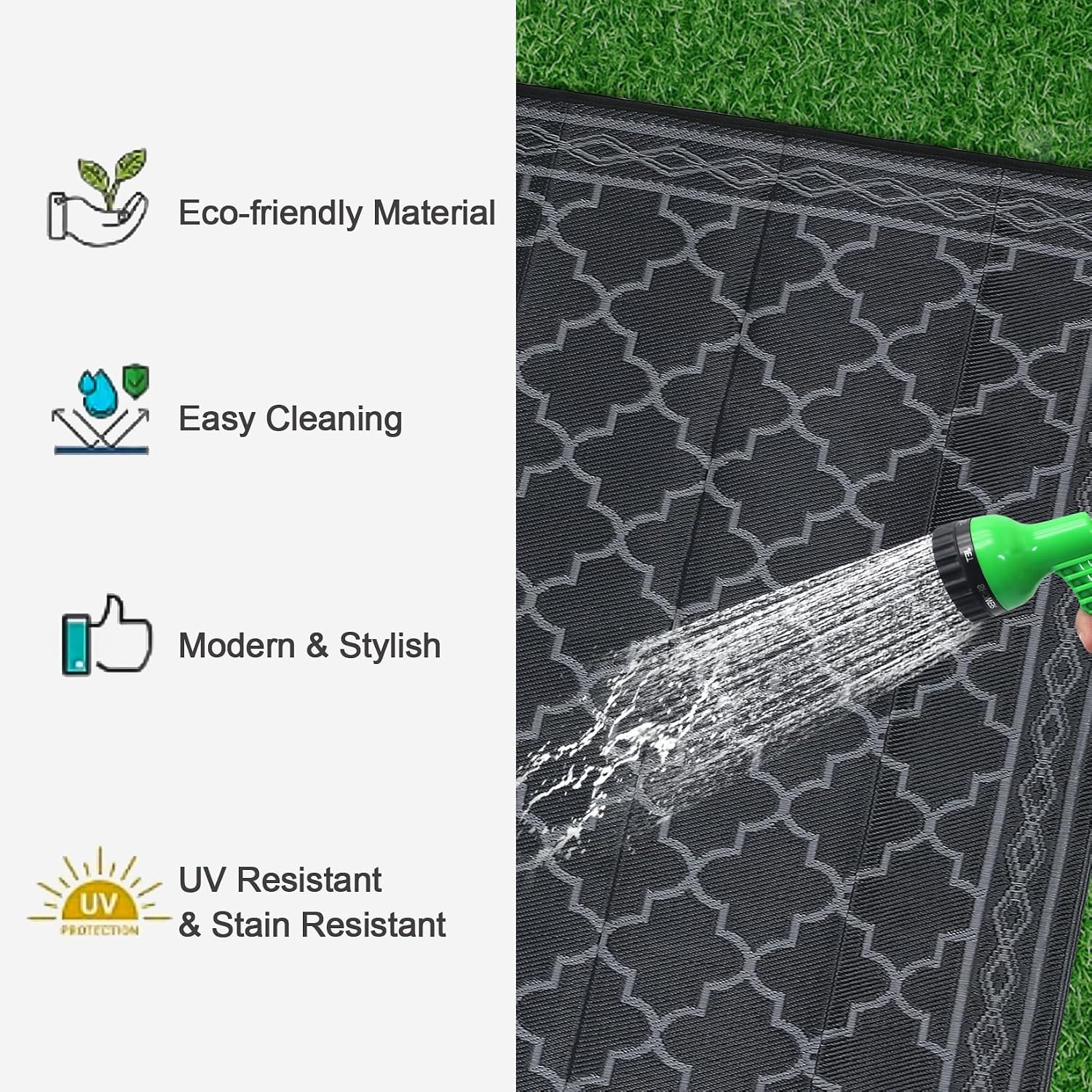 9x12 Groot Buitenkleed – Water - Outdoor Camping Rugs 9X12 recensie en prijs