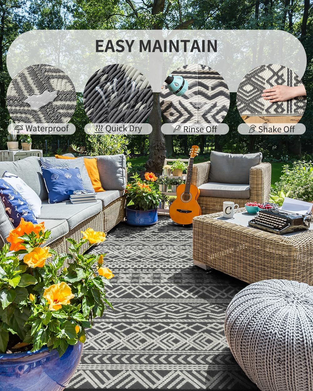 Buitentapijt Waterdicht 9x12 R - Outdoor Camping Rugs 9X12 recensie en prijs