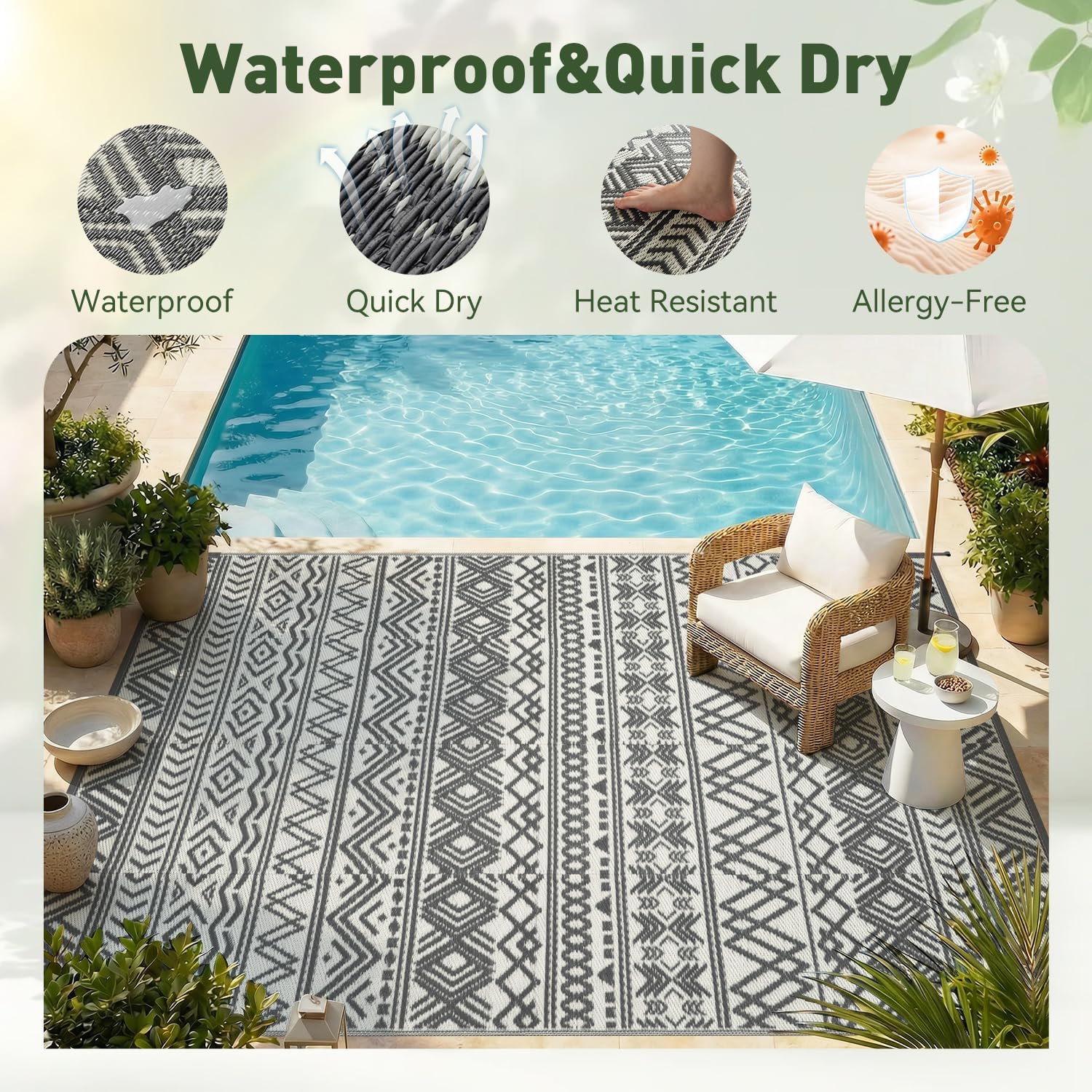 Buitentapijt Waterdicht 9x12 R - Outdoor Camping Rugs 9X12 recensie en prijs