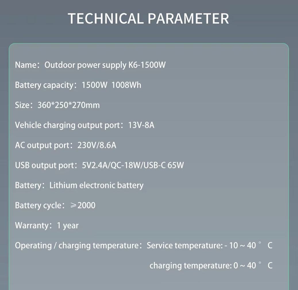1500W 1008Wh Lithium-ion auto- - Portable Power Station recensie en prijs