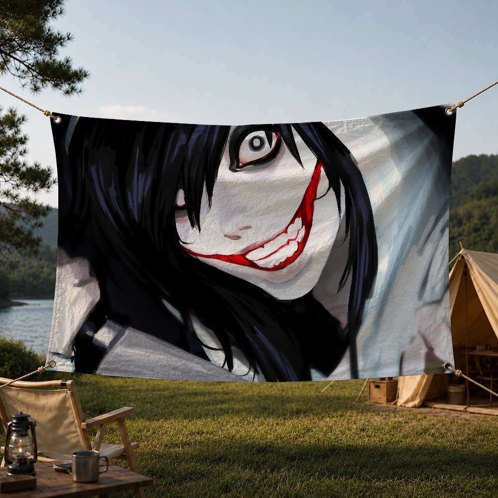Cartoon Jeff the Killer behang - Outdoor Camping Wallpaper recensie en prijs