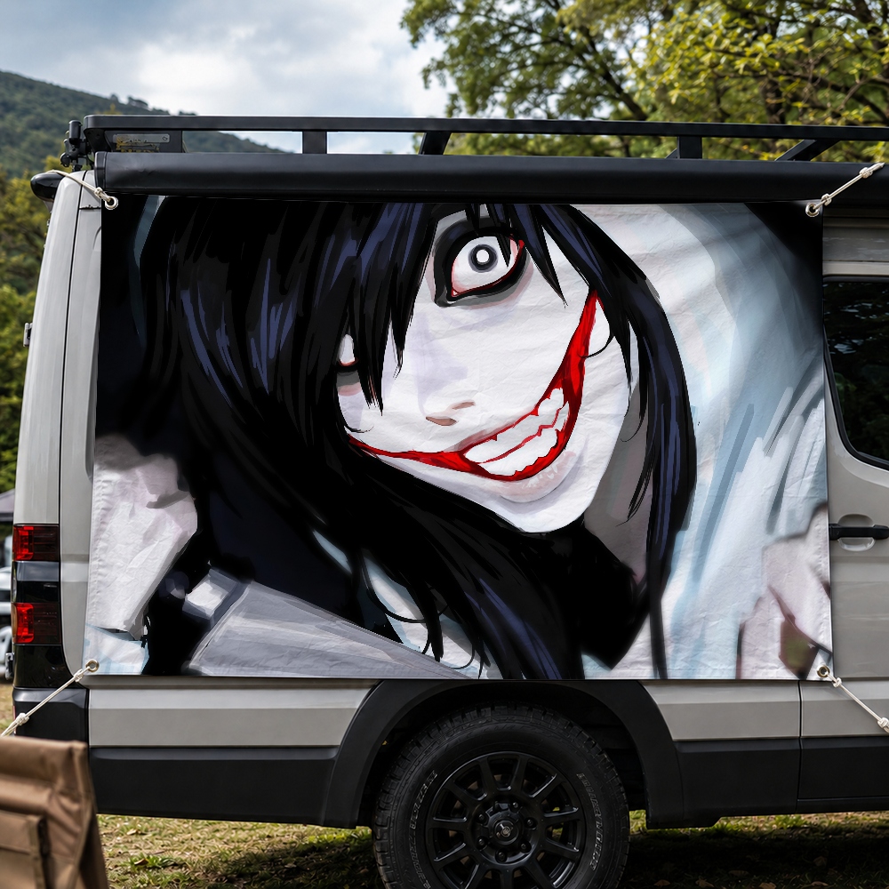 Cartoon Jeff the Killer behang - Outdoor Camping Wallpaper recensie en prijs