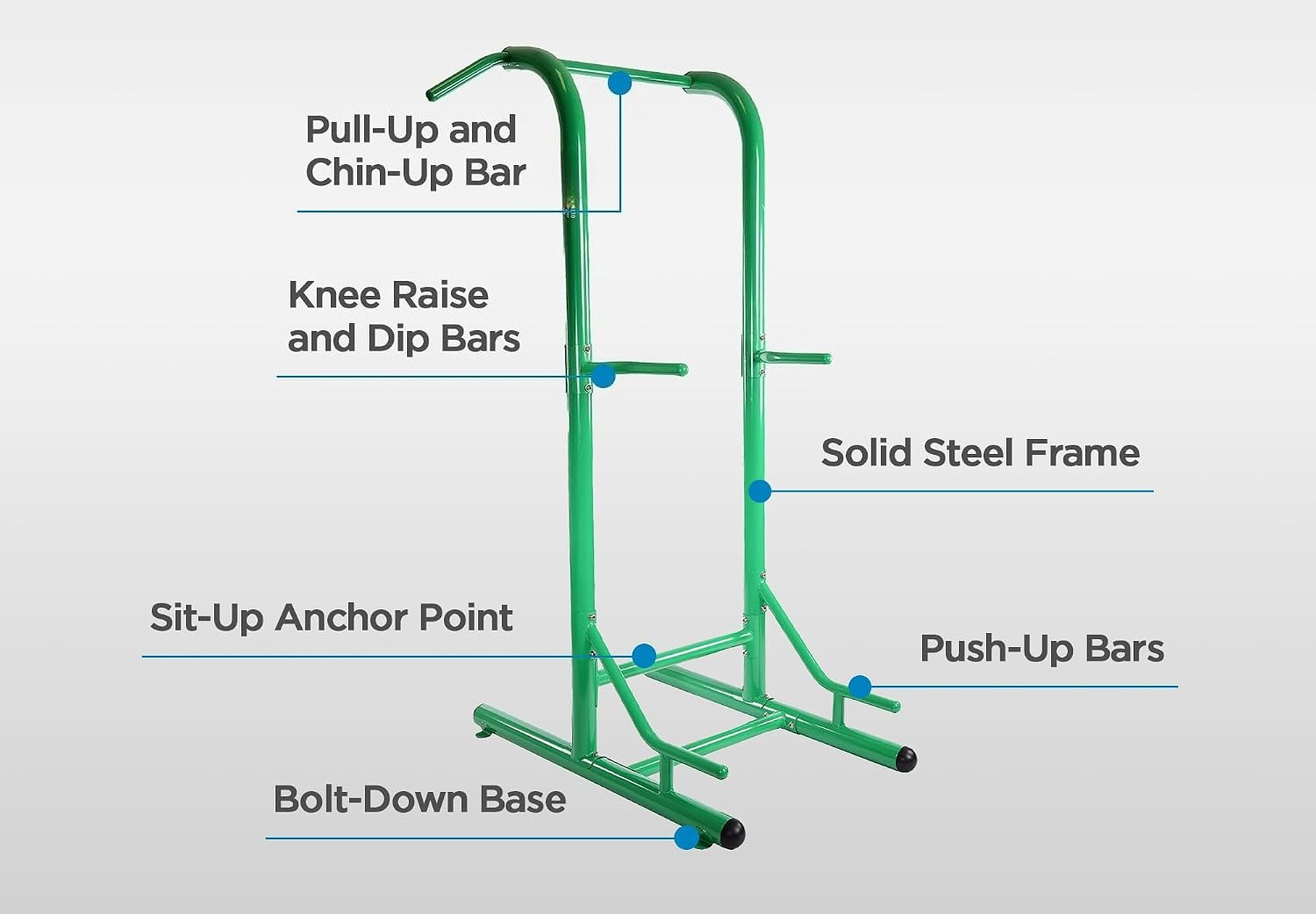 Vrijstaande Pull Up Bar Tower, - Portable Power Station recensie en prijs