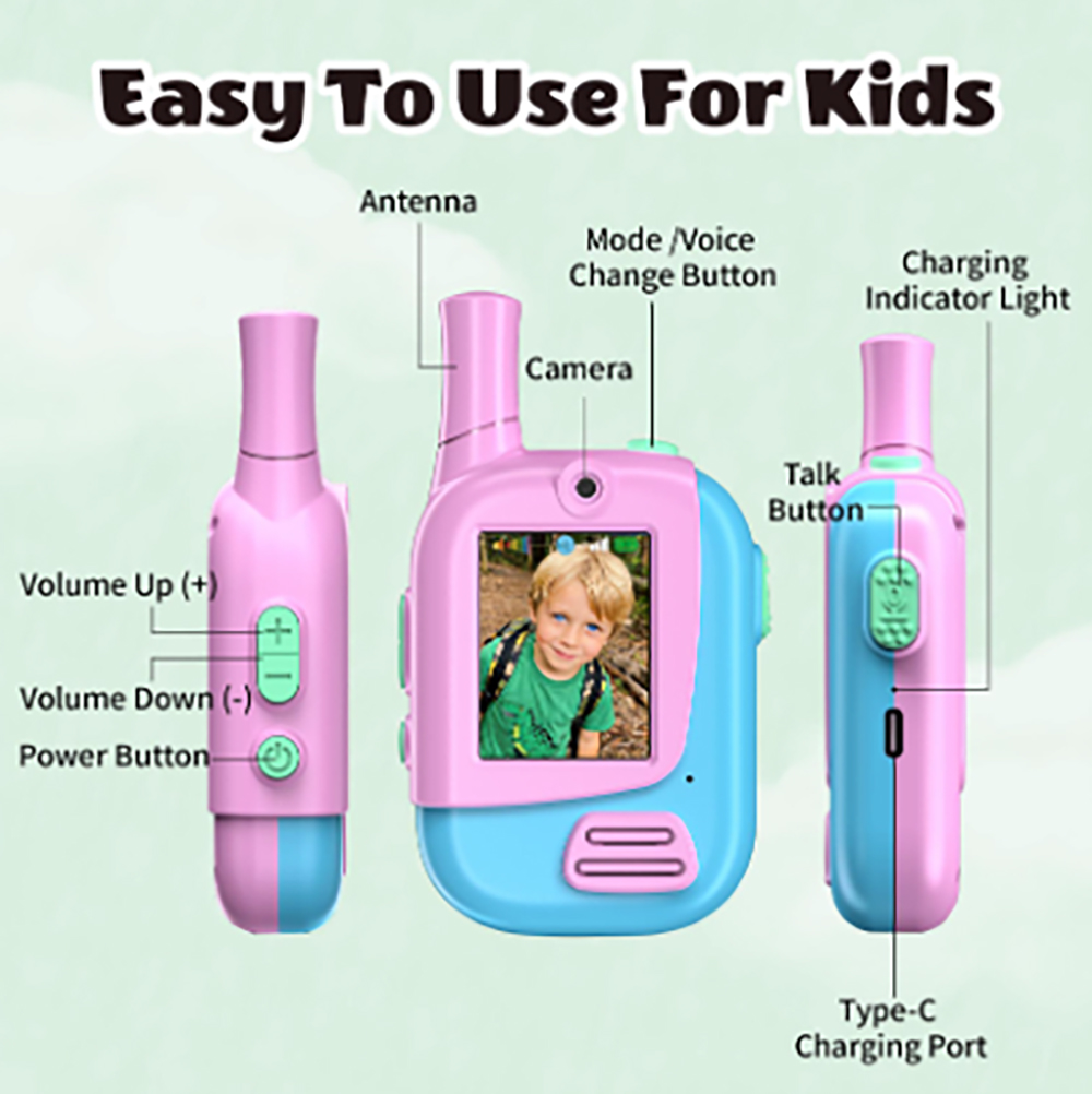 2-pack oplaadbare video-walkie - Outdoor Camping Games For Kids recensie en prijs