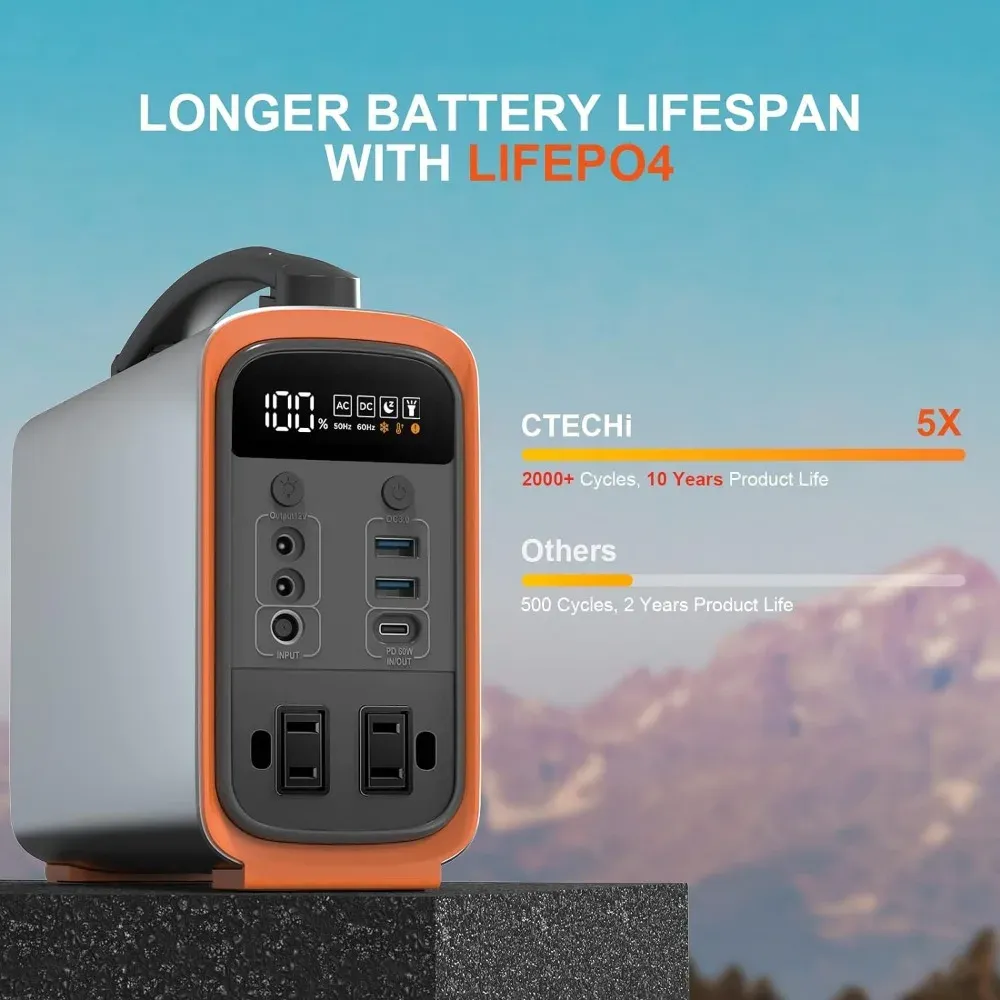 320 Wh Lifepo4 draagbare krach - Portable Power Station recensie en prijs